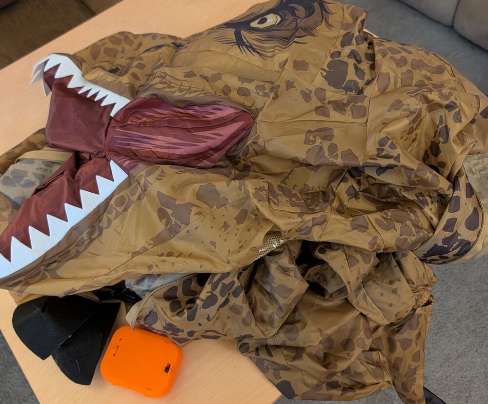 📚Adult Large Inflatable Dinosaur Costume